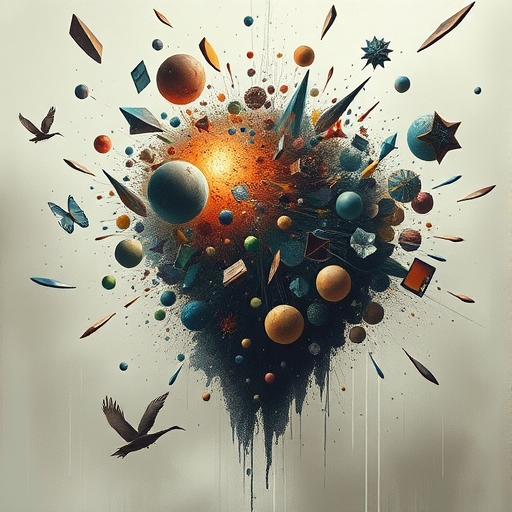 Visual metaphor of data streams and disclaimers