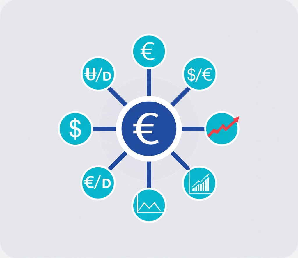 歐元區與英國的中央銀行標誌