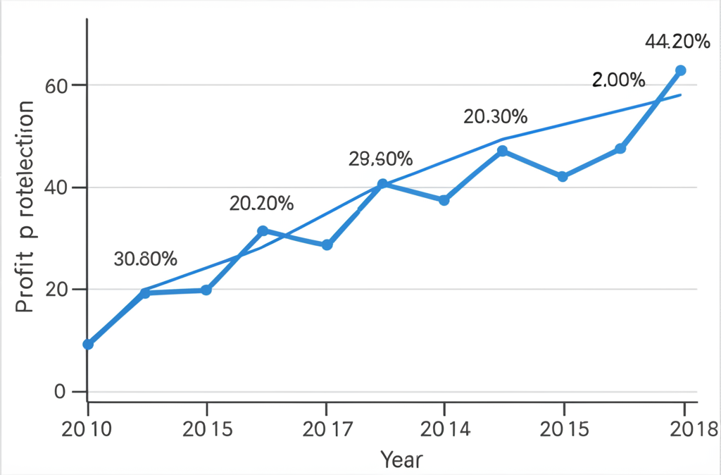 一張詳細的金融圖表，顯示股票價格的上升趨勢和動態跟隨價格的移動停損線，突顯停損點如何隨價格上移以鎖定收益並防止下跌。