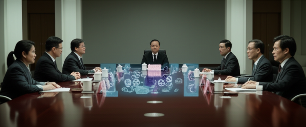 一隻手拿著智慧型手機，顯示加密貨幣交易介面，背景模糊的零售店暗示電商整合。