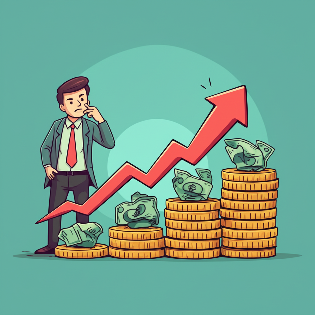 日本消費者物價指數（CPI）的上升趨勢圖。