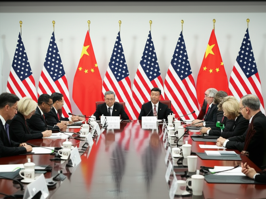 一張生動的資訊圖表，視覺化中國的經濟刺激措施及其對GDP成長的影響。
