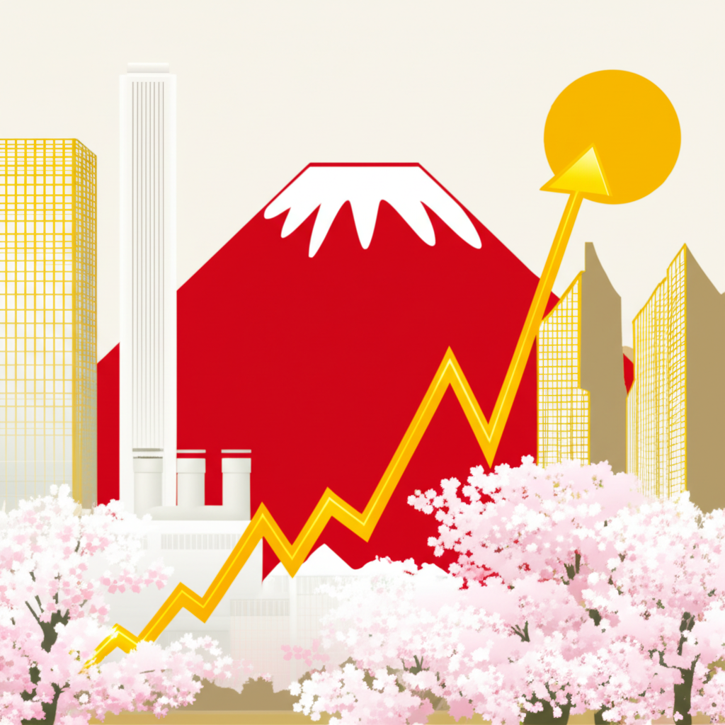 中央銀行大樓的風格化插圖，配有齒輪和政策槓桿，象徵貨幣政策中複雜的決策過程和利率調整。