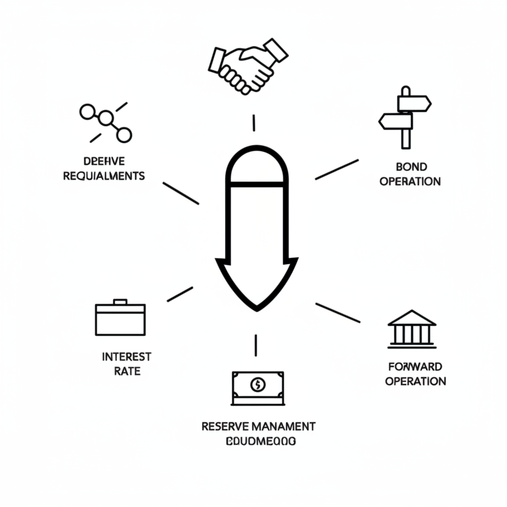 呈現資金流動與匯率變化的示意圖